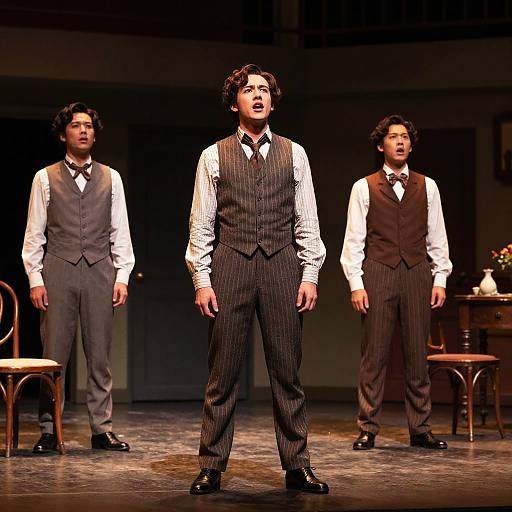 Vintage Theater Drama Scene