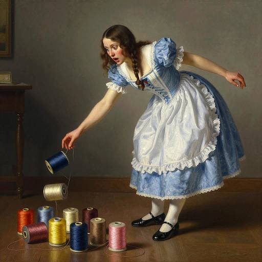 Nervous Seamstress' Tragic Thread Drop