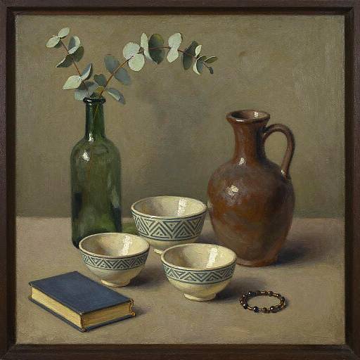 Cozy Decorative Still Life Painting