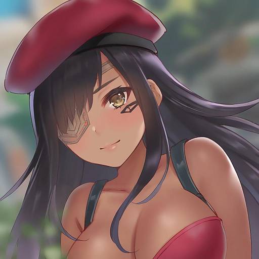 Illustration of Ana (overwatch), overwatch in the style of Fukahire (ruinon)