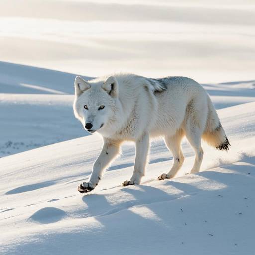 Arctic Wolf in Ethereal Snow Dunes Arctic Wolf in Ethereal Snow Dunes