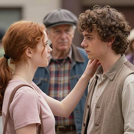 Intimate Moment Between Two People