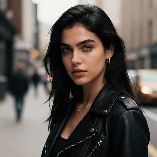 Gorgeous Model in Cityscape