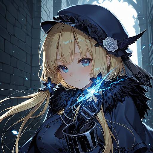 Illustration of Gunner (sekaiju), sekaiju no meikyuu in the style of Masuishi kinoto