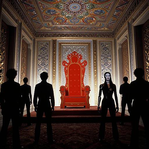 Surreal Throne Room Scene