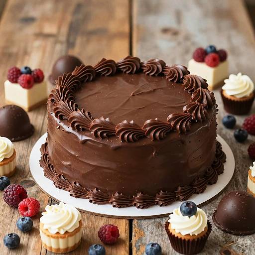 Gourmande Close-Up Chocolate Cake