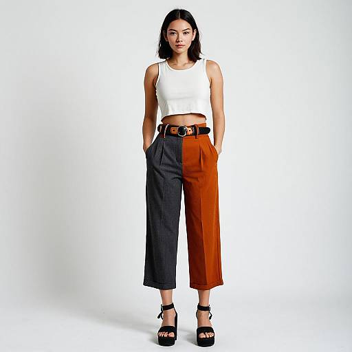 Casual Urban Woman in Stylish Outfit