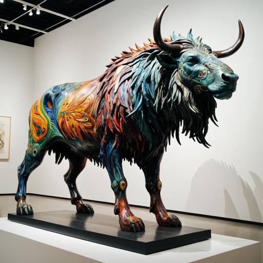 Spectacular Mythic Creature Sculpture Display