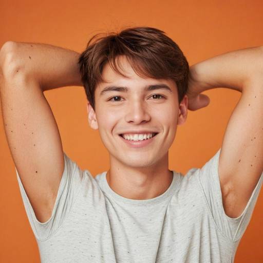 Portrait of a Smiling Boy with Freckles