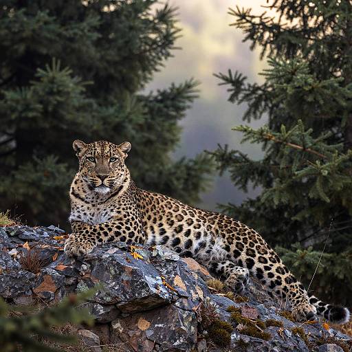 Persian Leopard in Zagros Wilderness