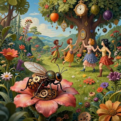 Surreal Garden of Fantastical Wonders