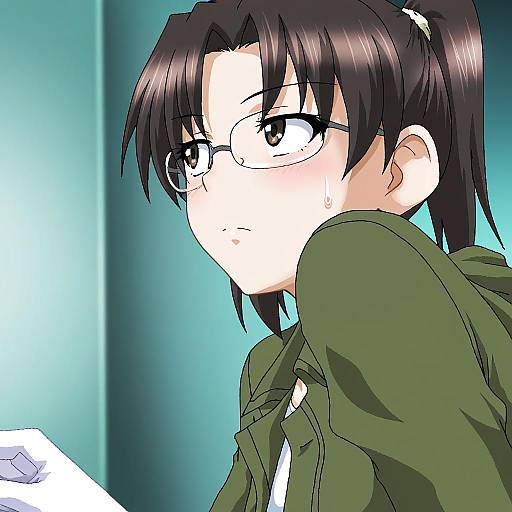 Illustration of Amasawa yuuko, dennou coil in the style of Hayashiya zankurou