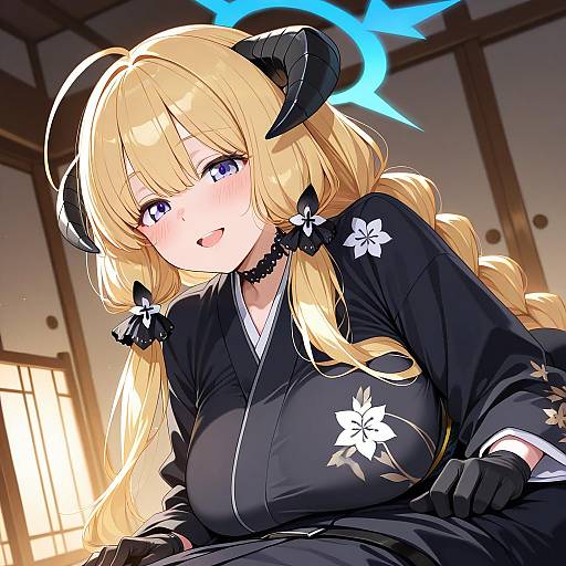 Illustration of Akari (blue archive), blue archive in the style of Aki663