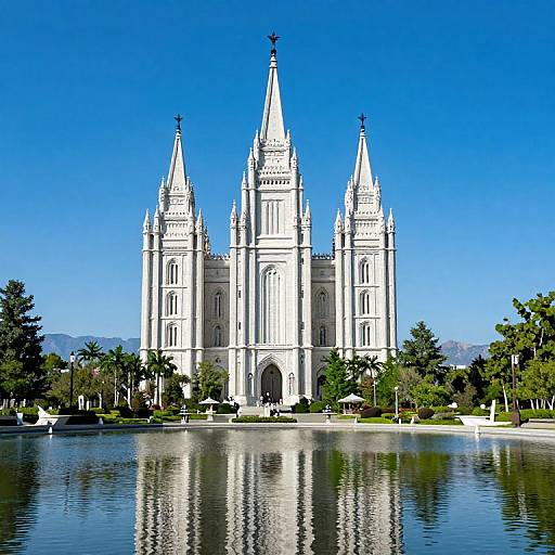 Majestic Salt Lake Temple Reflection
