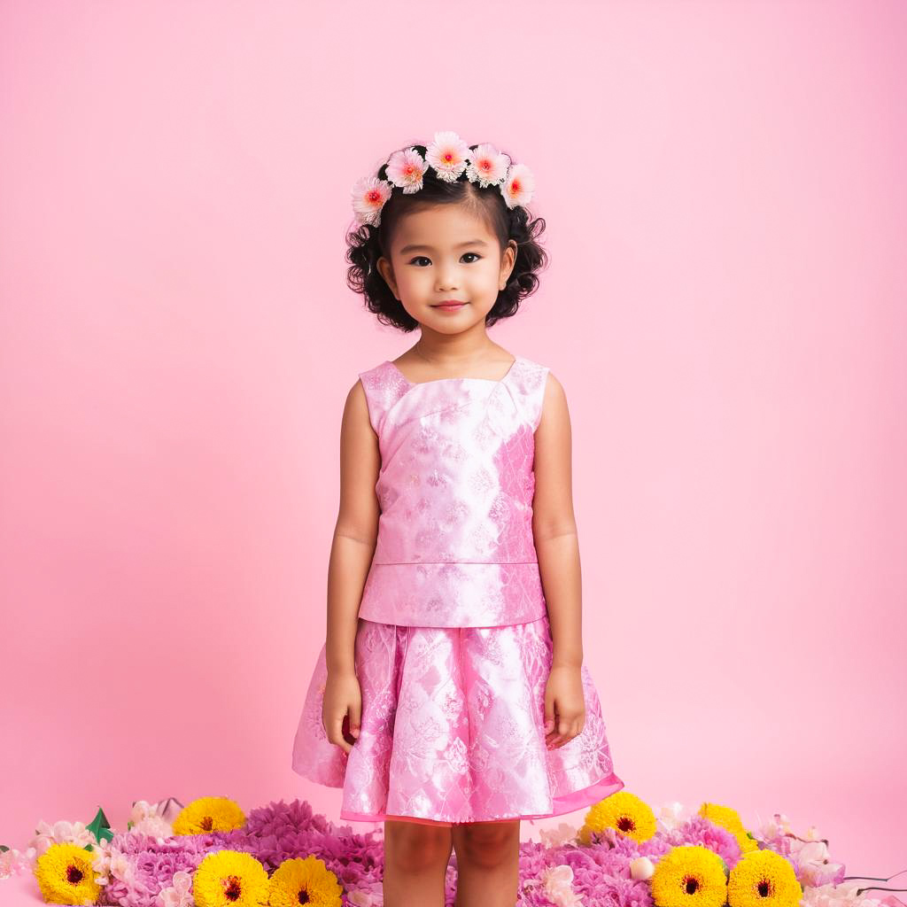 Charming Thai Girl in Traditional Dress