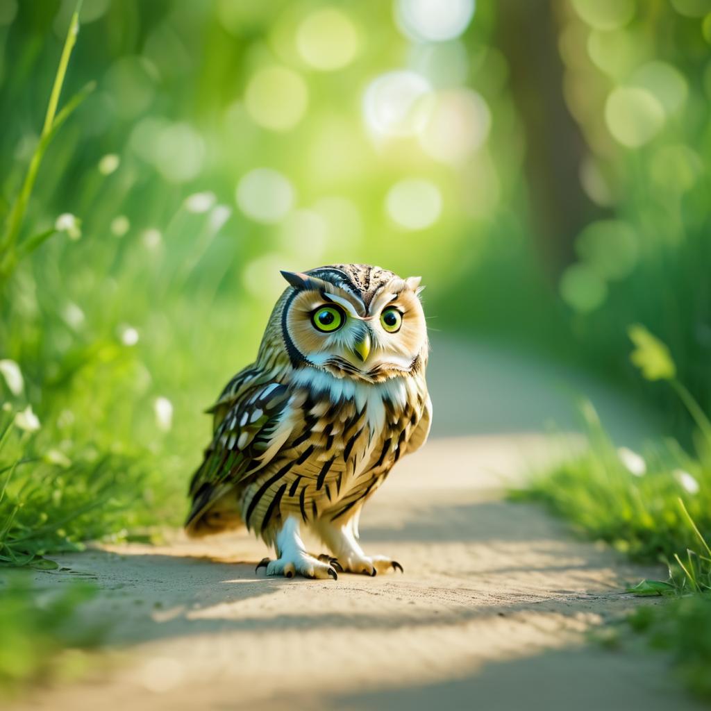 Intricate Owl Photography in Daylight