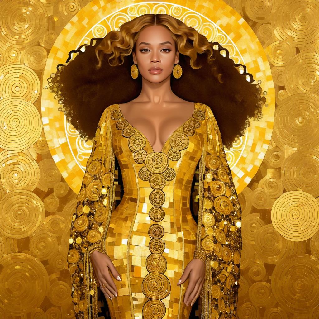 Beyoncé Inspired by Gustav Klimt's Art