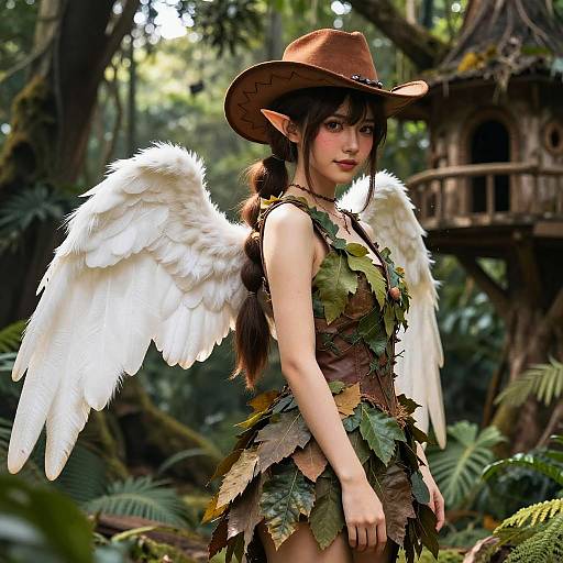 Enchanting Fawn in a Jungle Retreat