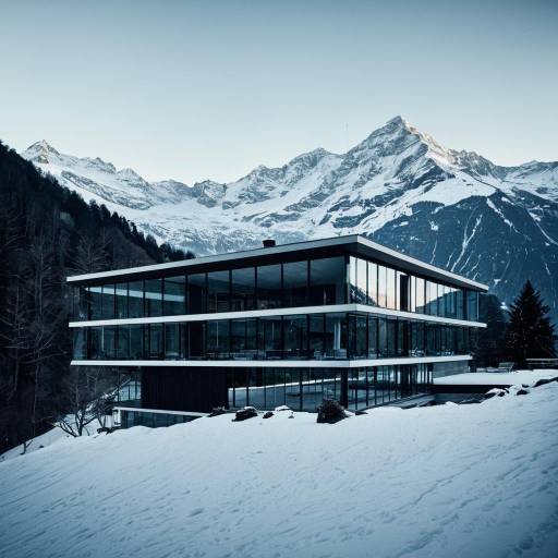 Contemporary Glass House in the Swiss Alps