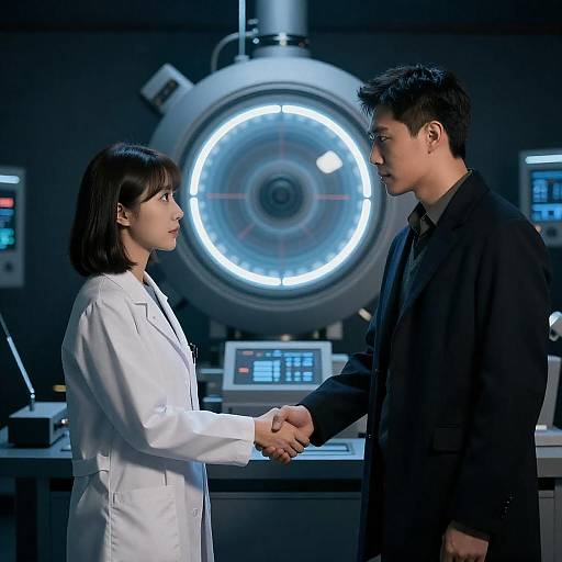 Intense Handshake in a Dark Room