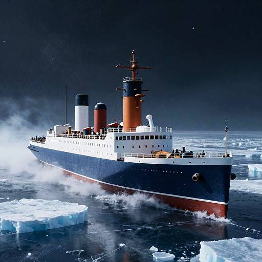 Jules Verne Vapor Icebreaker on Comet