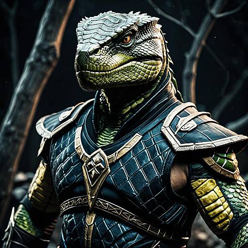 Photorealistic Reptile from Mortal Kombat