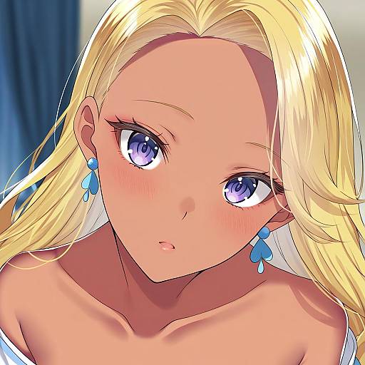 Illustration of Amamiya elena, precure in the style of Onineko-chan