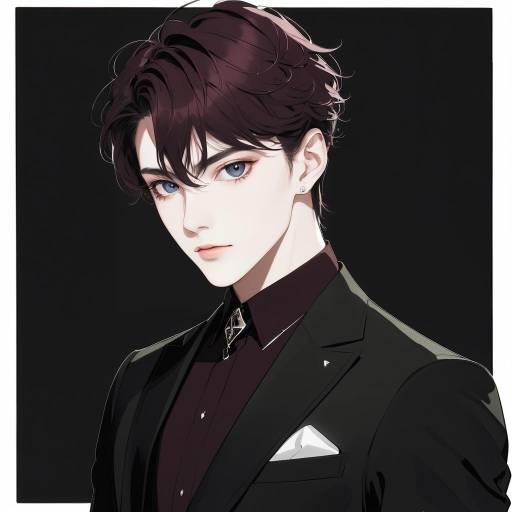 Sophisticated Young Man in Unique Style Sophisticated Young Man in Unique Style