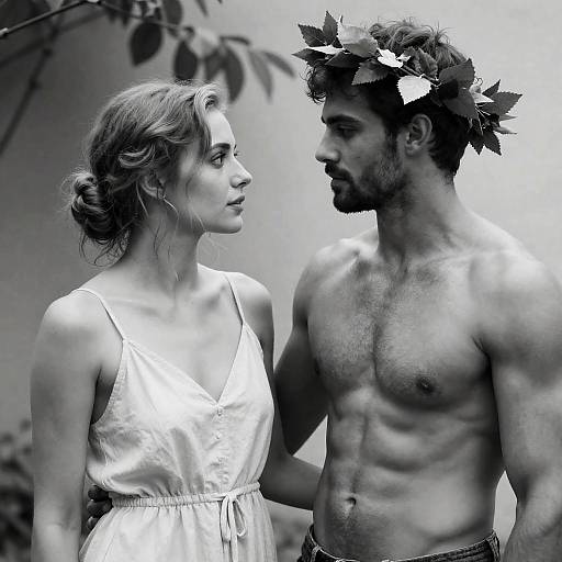 Intense Connection in Nature's Embrace