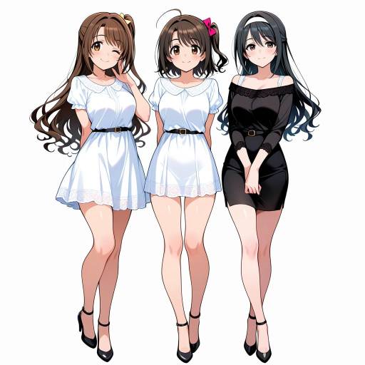 Cheerful Group of Stylish Girls