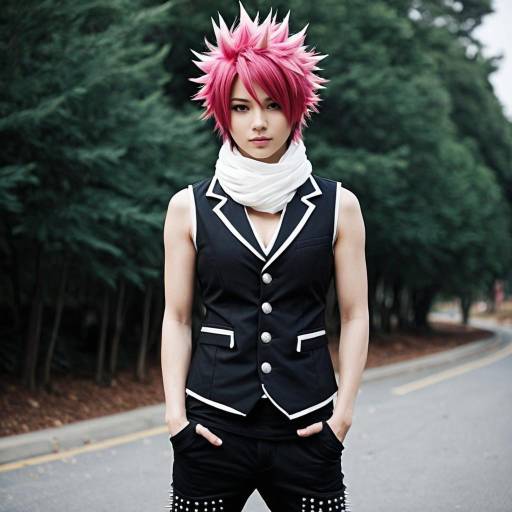 Natsu Dragneel Bold Cosplay Outfit