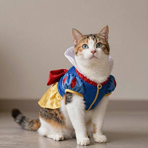 Calico Cat as Snow White Portrait