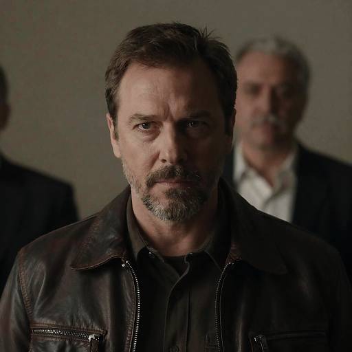 Intense Portrait of a Mysterious Man