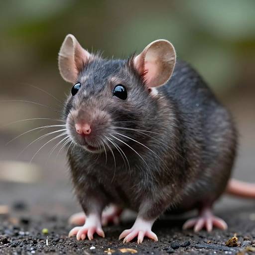 Hyper-Realistic Menacing Rat Close-Up