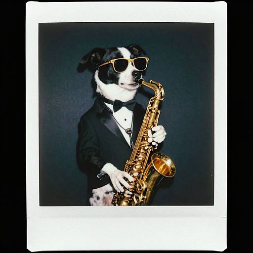 Dapper Dog Jazz Portrait