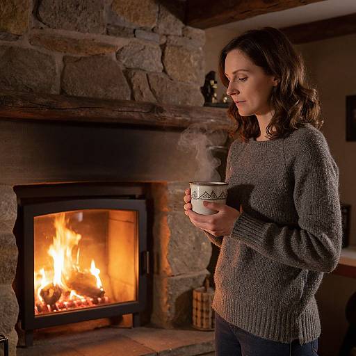 Cozy Cottage Hearth Scene