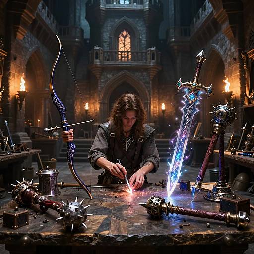 Fantasy Weapon Creator's Castle Workshop