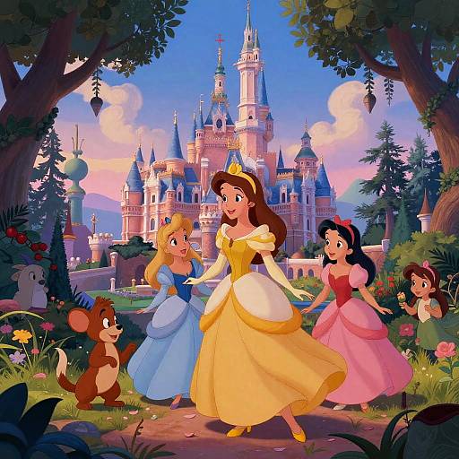 Whimsical Disney-Inspired Fantasy Scenes