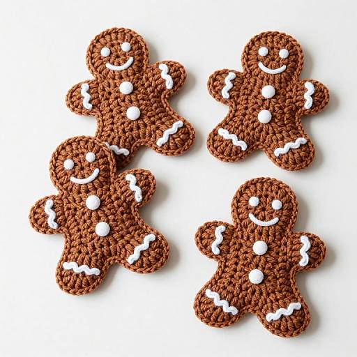 Crocheted Gingerbread Pot Holders