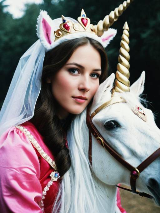 Whimsical Princess on Unicorn Costume