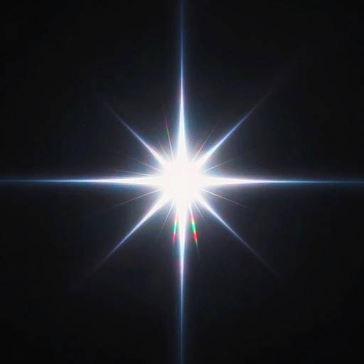 Minimalist Vertical Multicolor Starburst Photograph