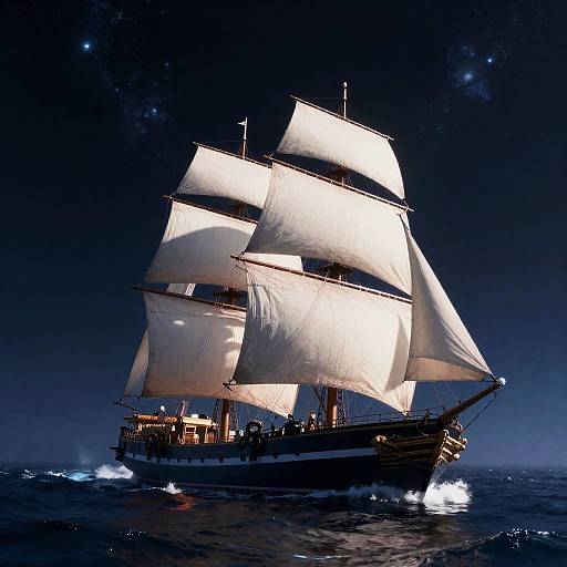 Celestial Space Sailing Vessel