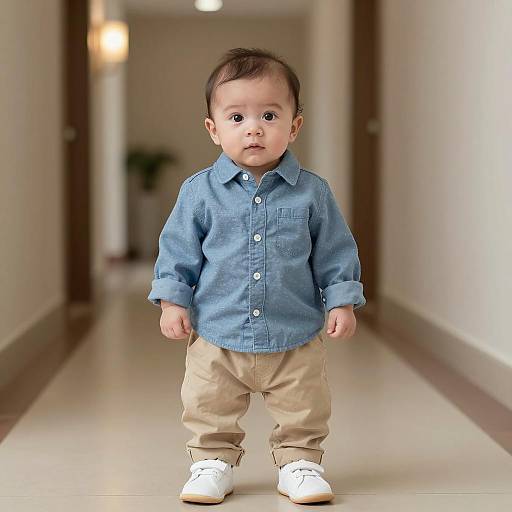 Adorable Baby Boy in Stylish Attire