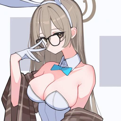 Illustration of Akane (bunny) (blue archive), blue archive in the style of Kaneni