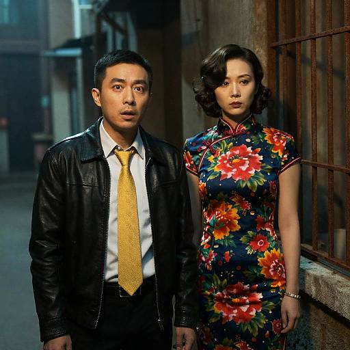 Surprised Encounter in a Foggy Alley