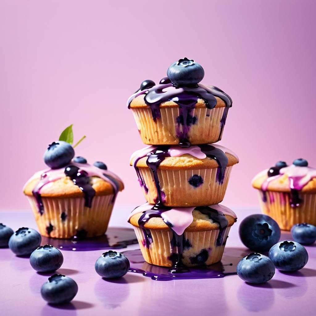 Mouthwatering Blueberry Muffins Photography