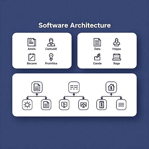 Modern Minimalistic Software Architecture Flowchart