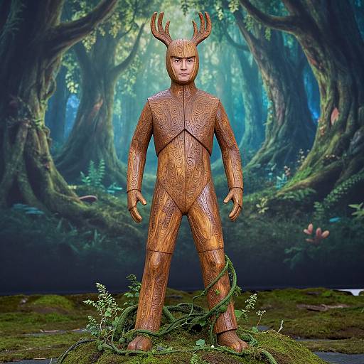 Actor in Intricate Woody Costume