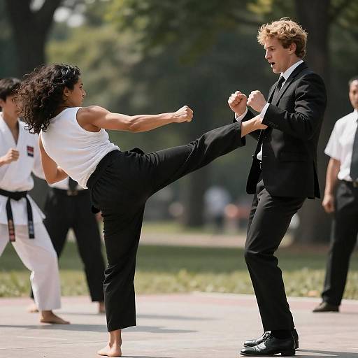 Sunlit Park Female Martial Arts Kick