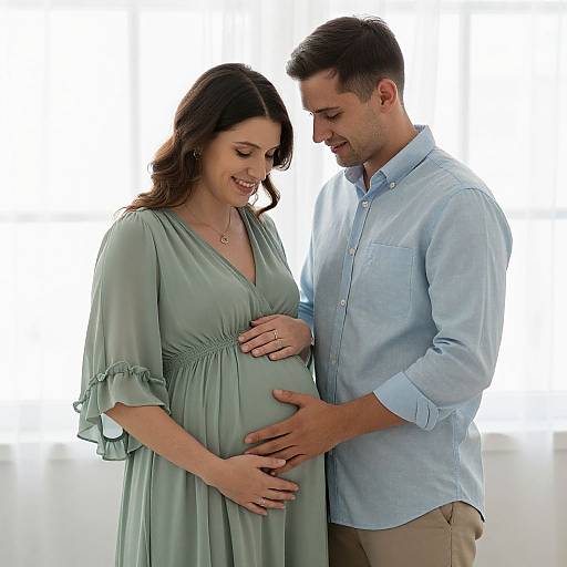 Tender Maternity Portrait in Soft Light